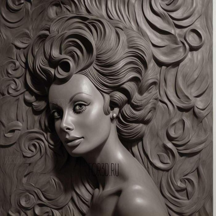 Sophia Loren 1 stl model for CNC